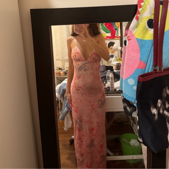 Viral Backless Butterfly TikTok dress Pink - Picture 4 of 5